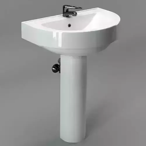 Bathroom Sink Low-poly 3D model