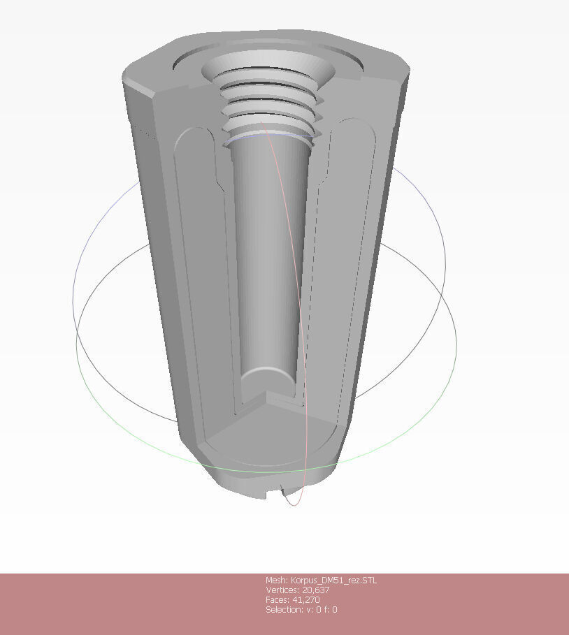 German DM51 hand grenade assembly printable moulage 3D model_27