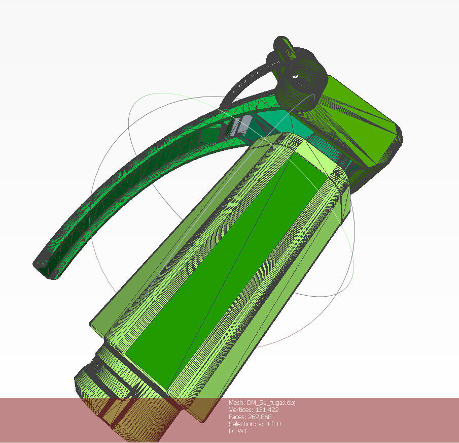 German DM51 hand grenade assembly printable moulage 3D model_23