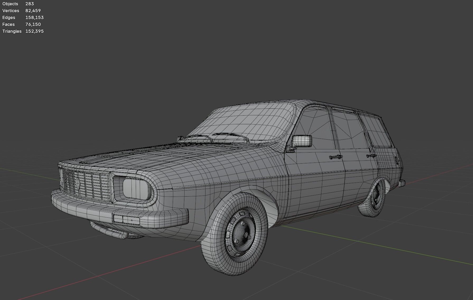 Renault 12 TSW Low-poly 3D model_11