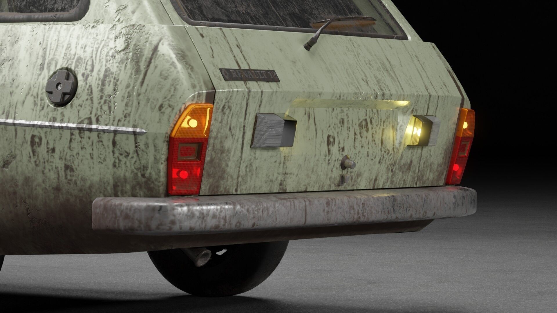 Renault 12 TSW Low-poly 3D model_10