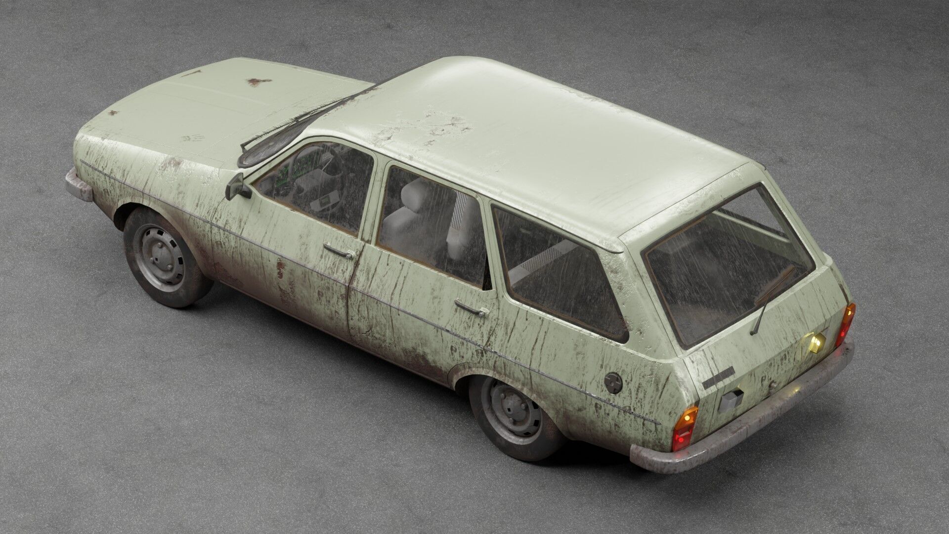 Renault 12 TSW Low-poly 3D model_4
