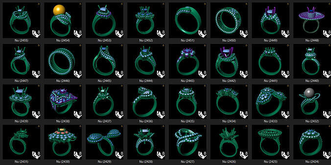 500 Discover Our Unique Collection of 3D Female Ring Model 3D print model