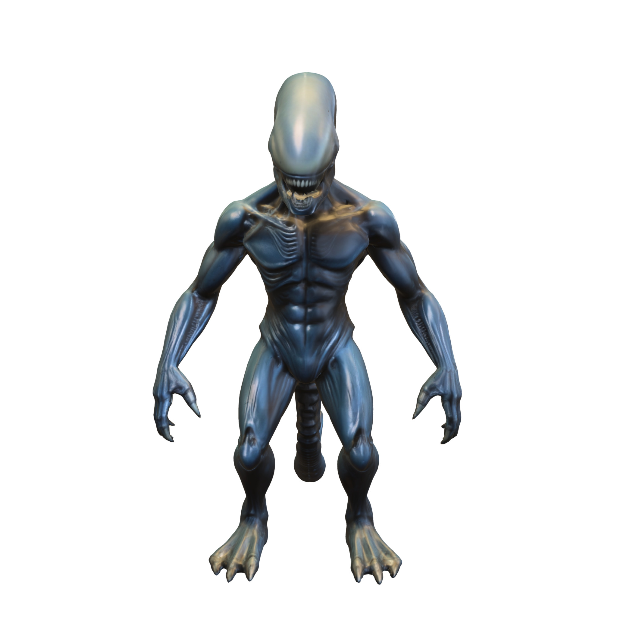 Alien Predator Warrior Low-poly 3D model_4