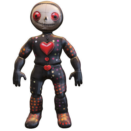Voodoo Patch Doll Low-poly 3D model