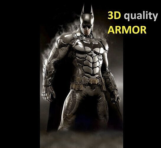 Batman arkham knight Armor - check description 3D print model