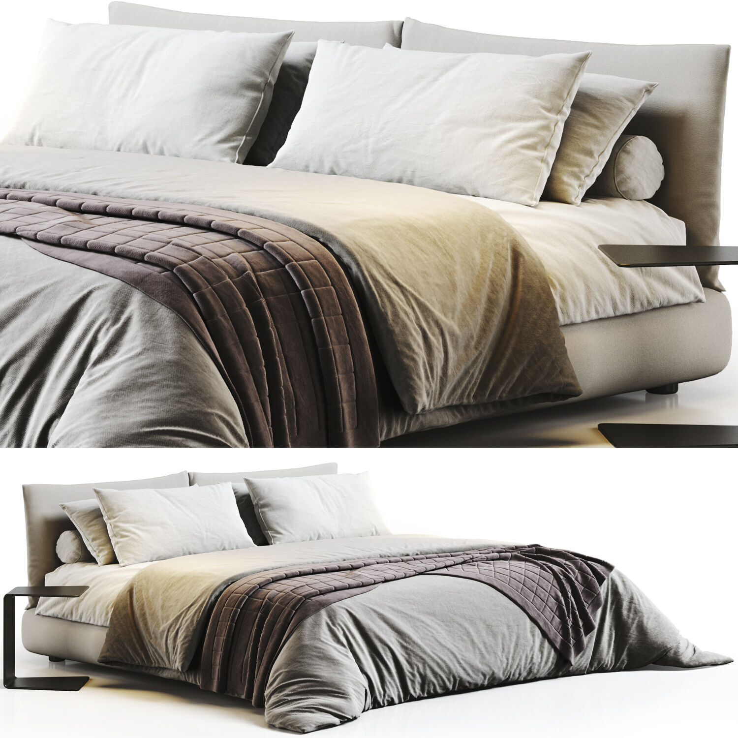 Bed Colection 03 - 10 Items 3D model 3D model_22