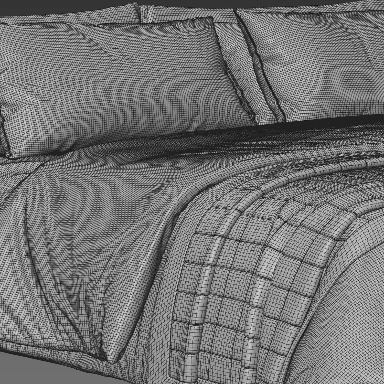 Bed Colection 03 - 10 Items 3D model 3D model_26
