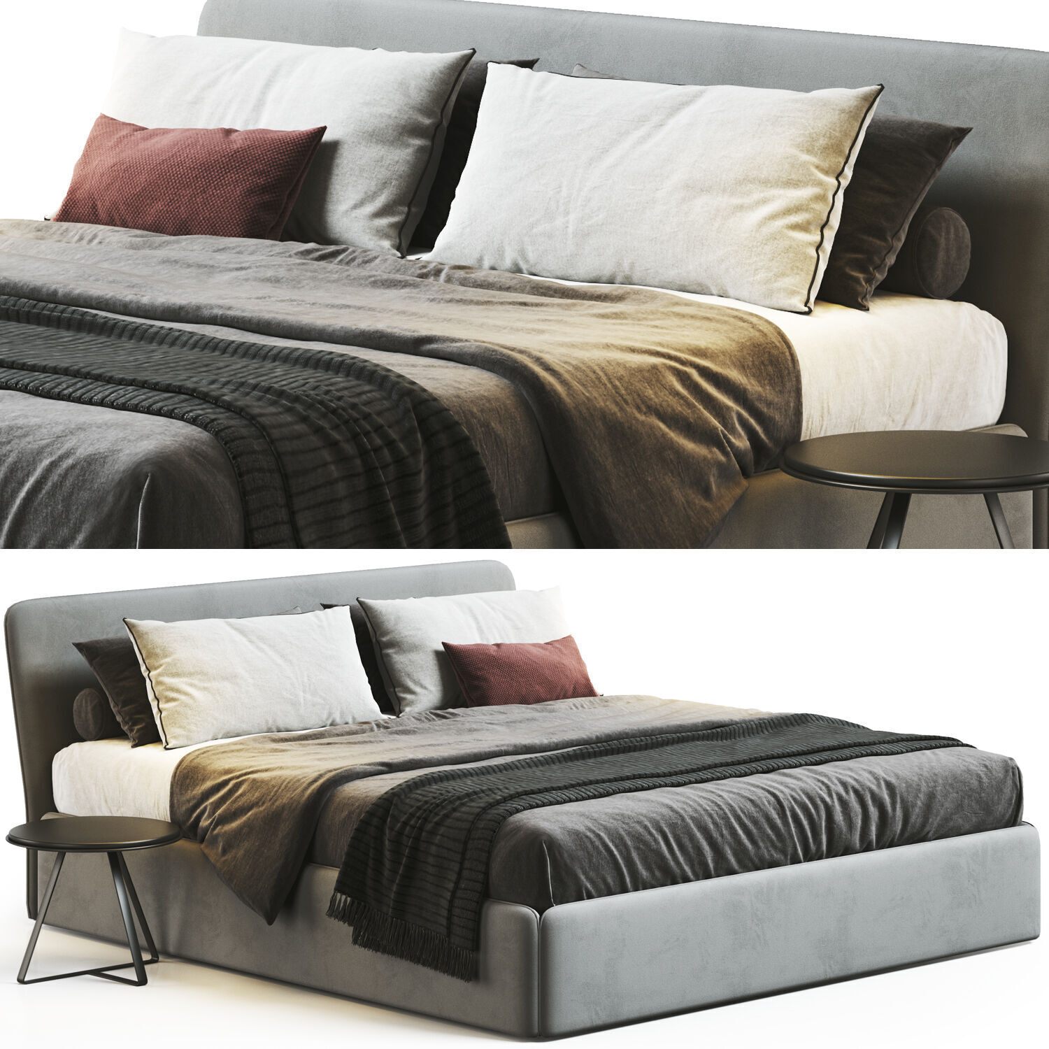 Bed Colection 03 - 10 Items 3D model 3D model_40