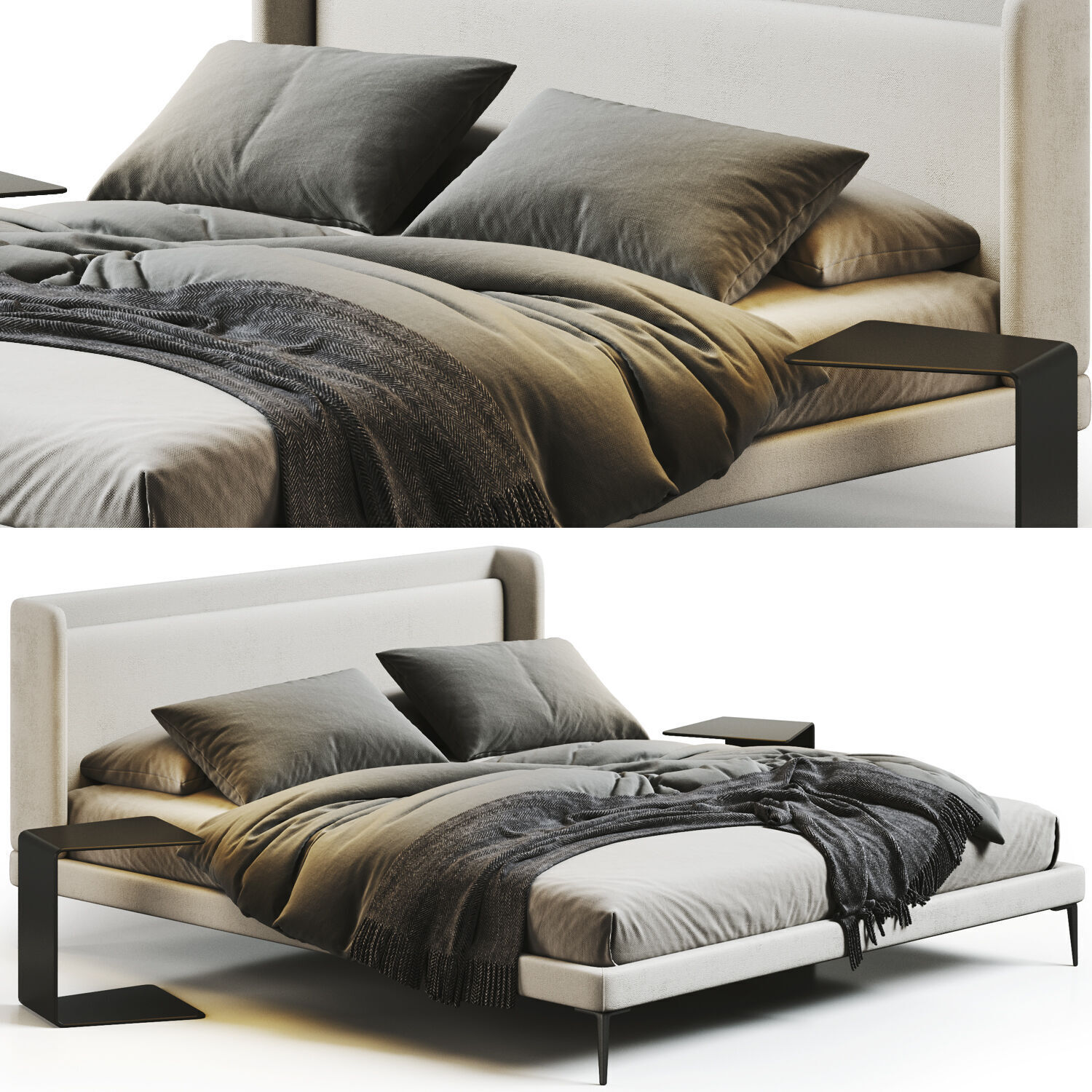 Bed Colection 03 - 10 Items 3D model 3D model_36