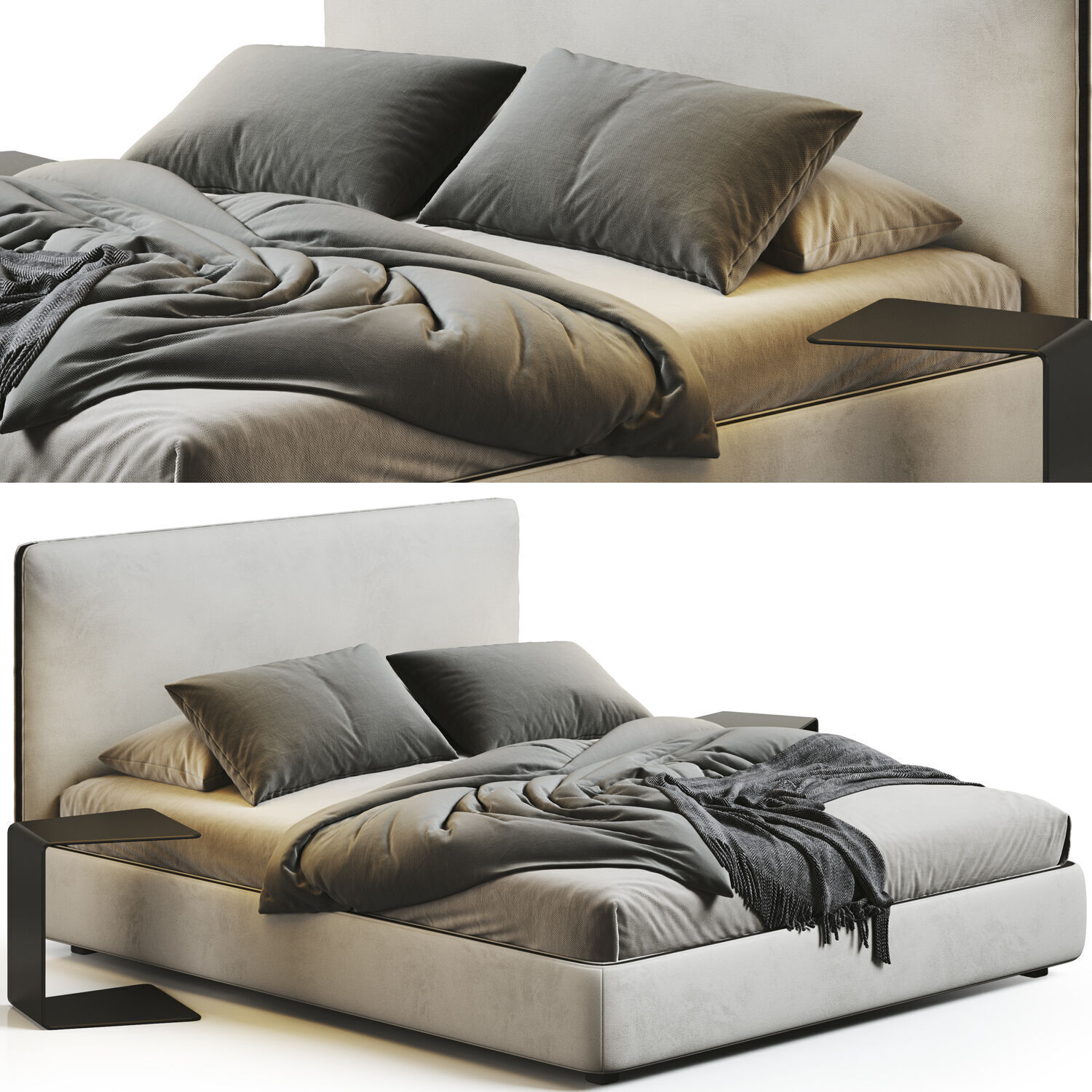 Bed Colection 03 - 10 Items 3D model 3D model_18