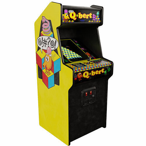 QBert Arcade Cabinet Retro Low-poly 3D model