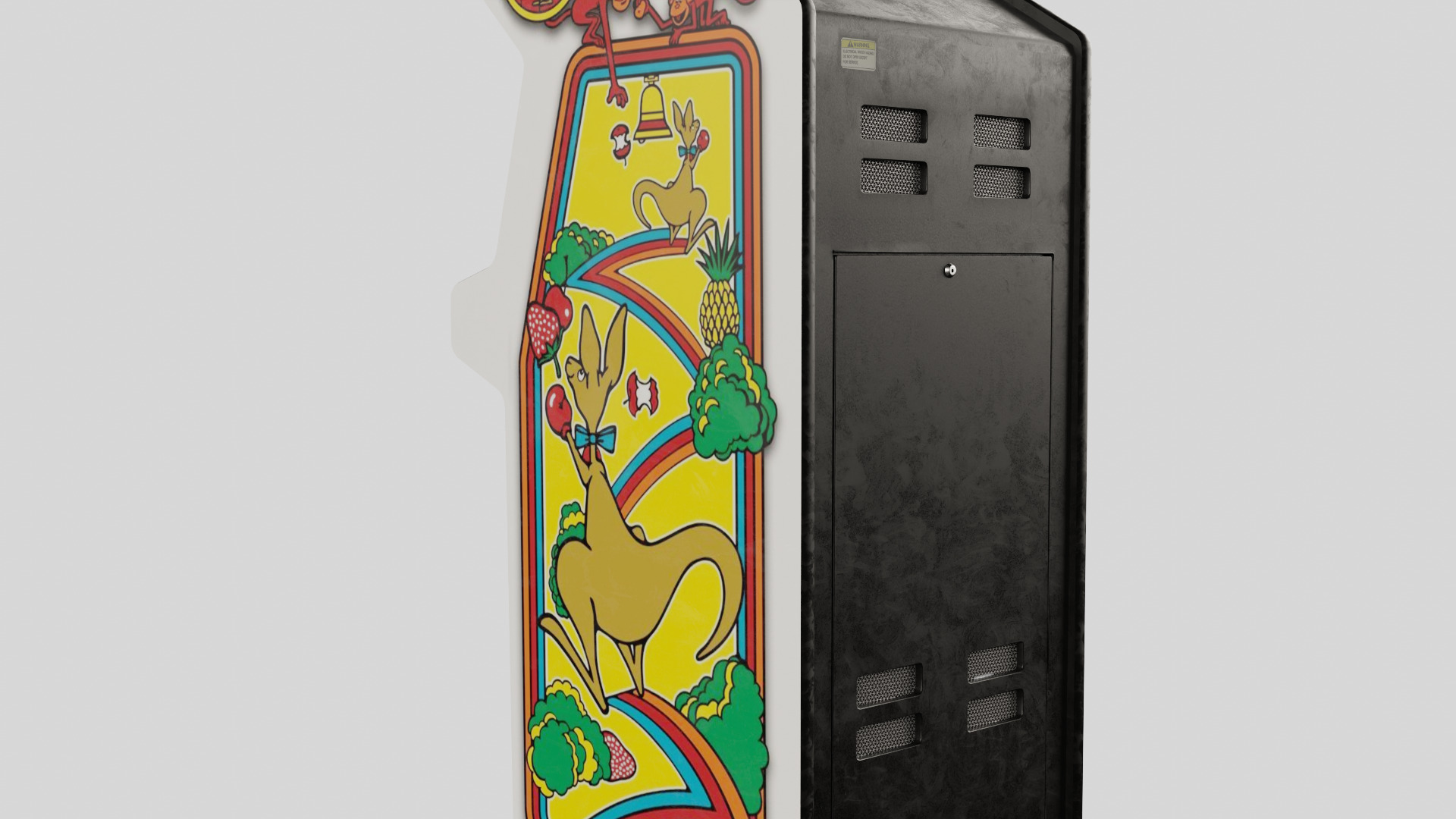 Kangaroo Arcade Cabinet Retro Low-poly 3D model_3