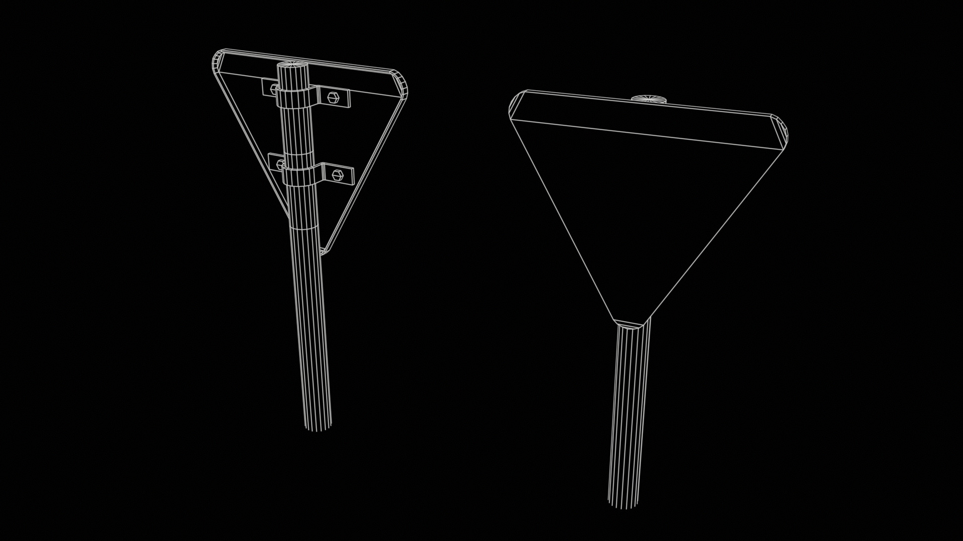 Priority Road Signs Pack Game Ready Vol 3 Low-poly 3D model_28