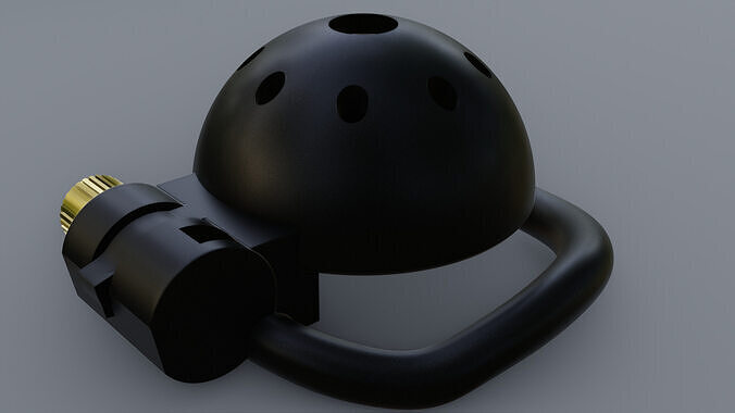 Simple but Good Nub Chastity Cage with Ergonomic Ring 3D print model