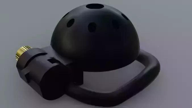 Simple but Good Nub Chastity Cage with Ergonomic Ring