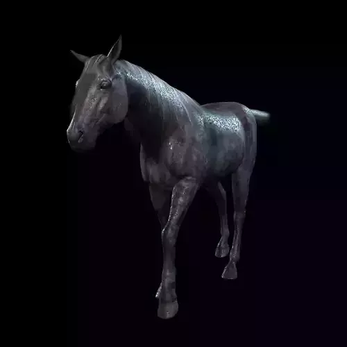 Thoroughbred Arabian Horse WILD WORLD PONY 3 Low-poly 3D model