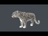 Realistic Snow Leopard Rigged and Animated Low-poly 3D model_1
