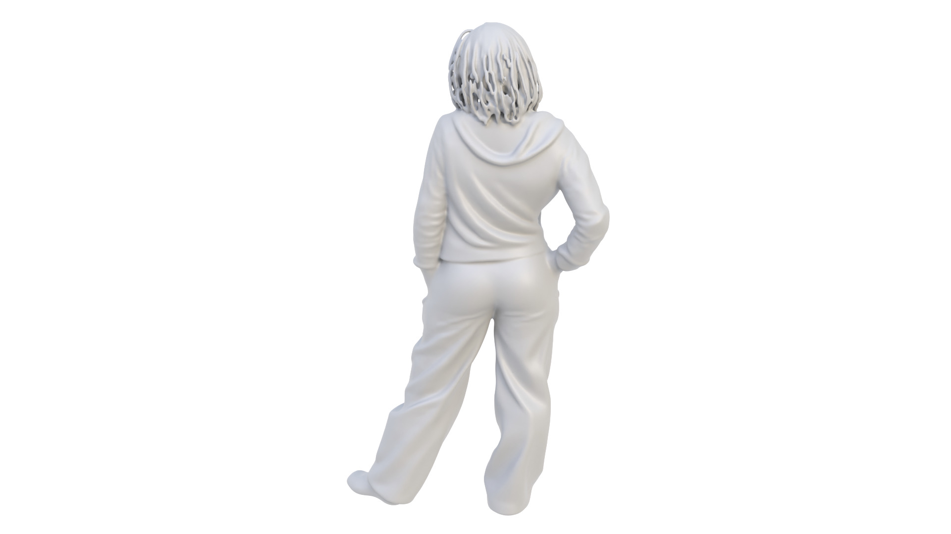 Girl character figurine 03 3D model_5