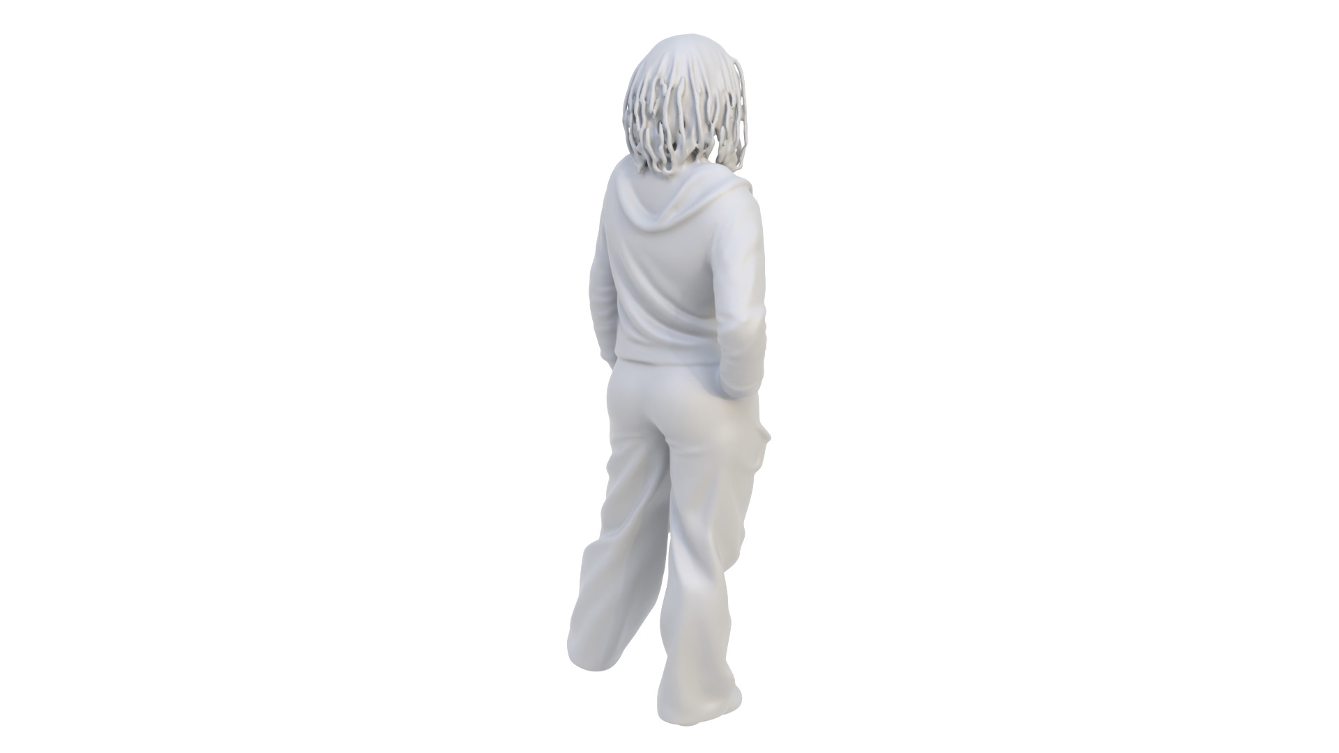 Girl character figurine 03 3D model_6