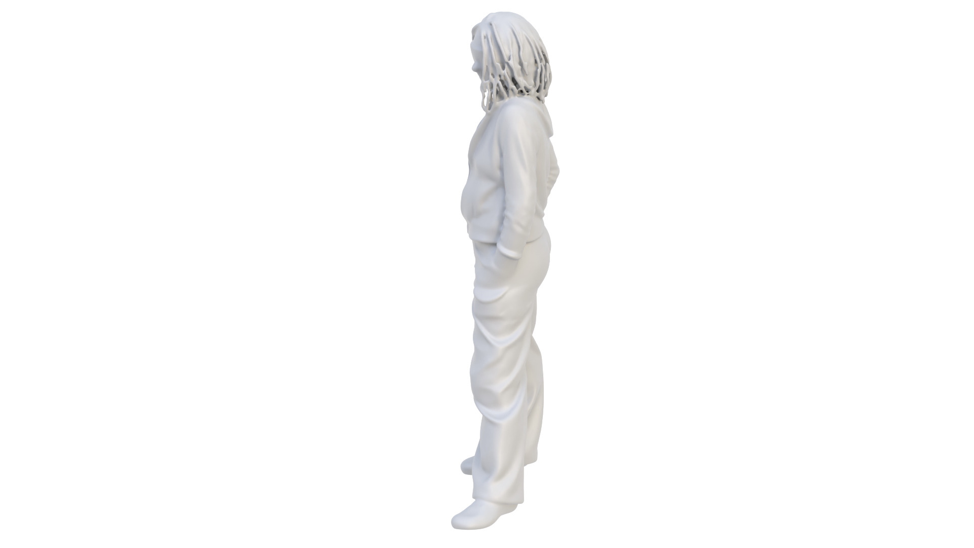 Girl character figurine 03 3D model_3