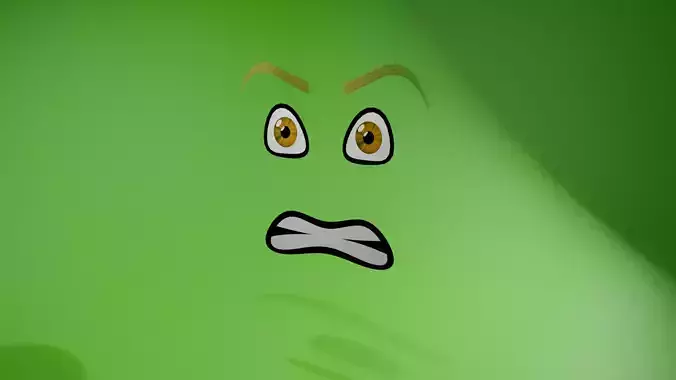 3D  2D Mouth And Eye 