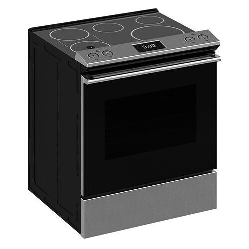 Cafe Front Control Induction Convection Range  3D model