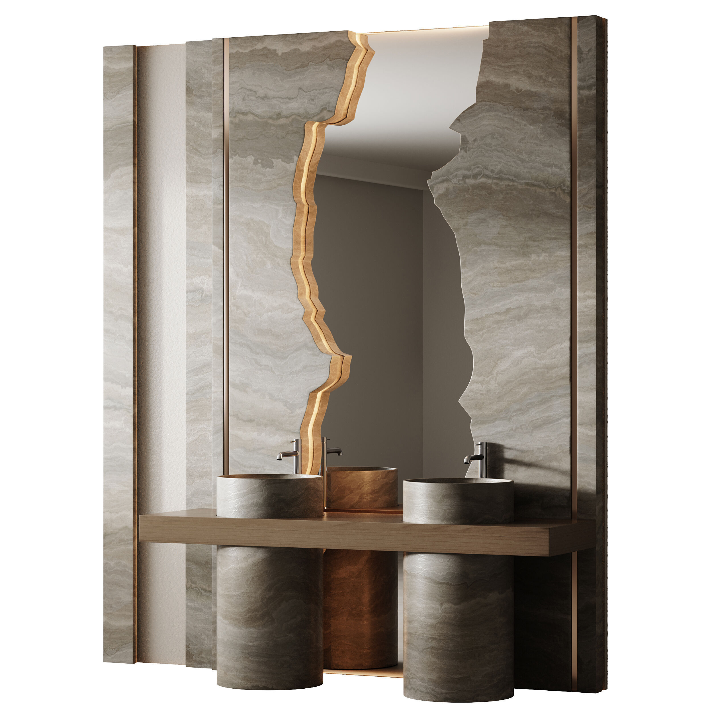 Bathroom furniture 7 3D model_10