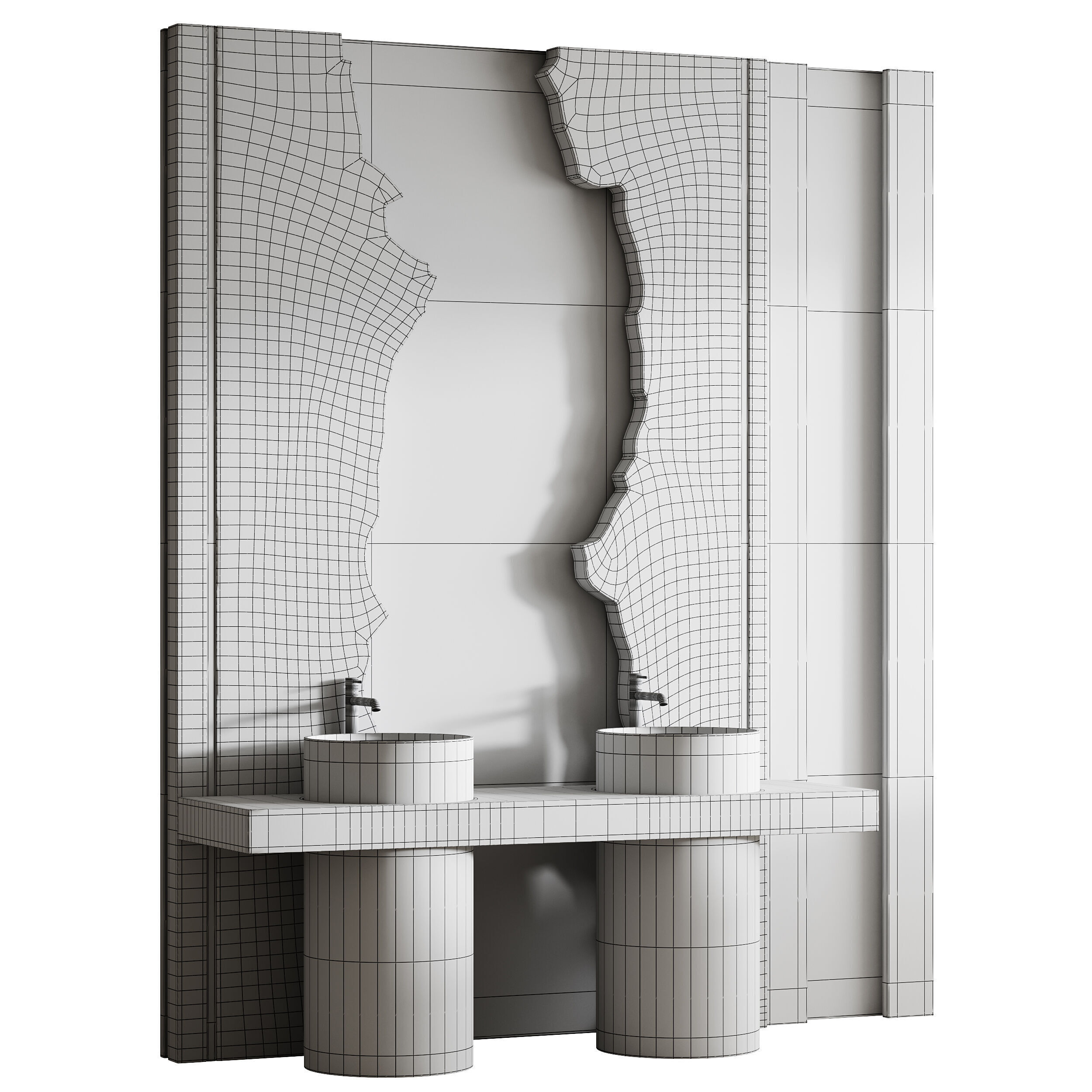 Bathroom furniture 7 3D model_13