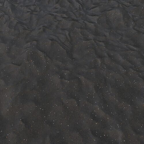 Ground Black Sand 4K Seamless PBR Texture for Realistic Terrain Texture