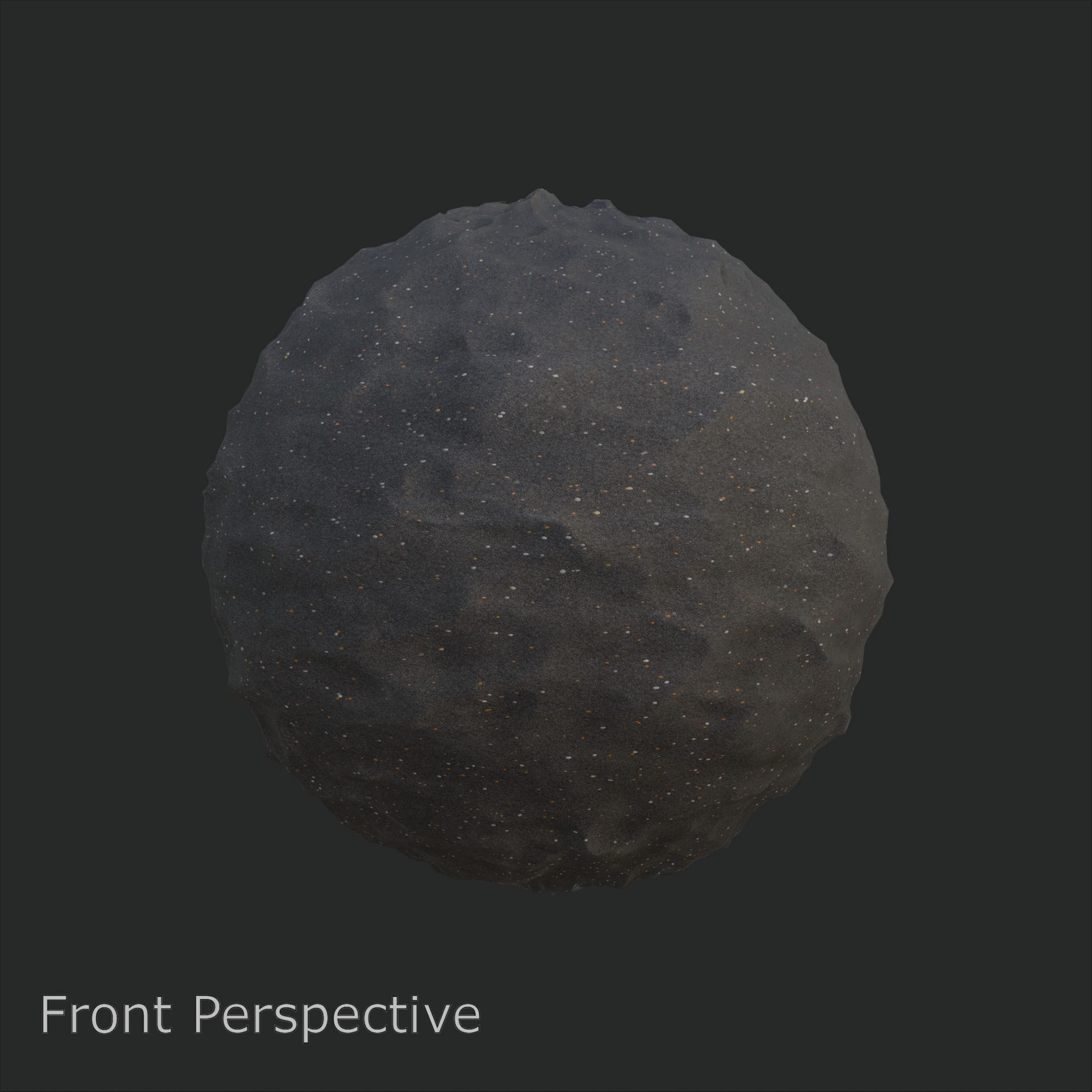 Ground Black Sand 4K Seamless PBR Texture for Realistic Terrain Texture_1