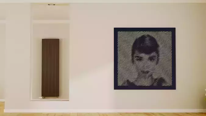 Halftone wall sticker AUDREY HEPBURN 02