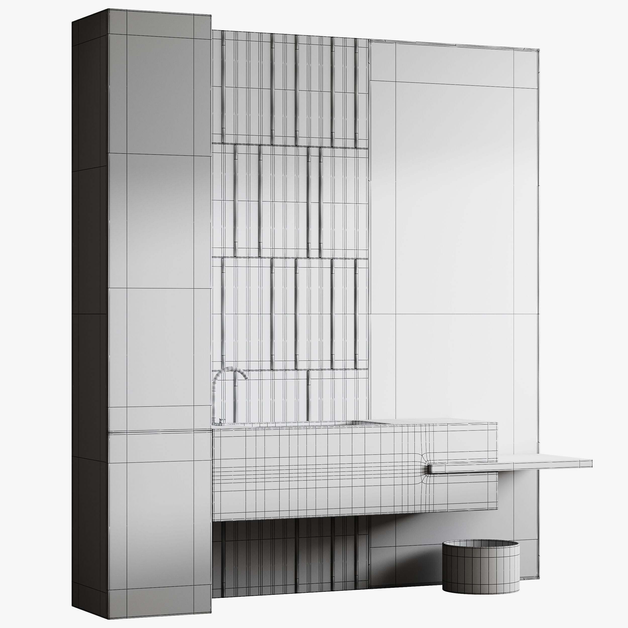 Bathroom furniture 8 3D model_13