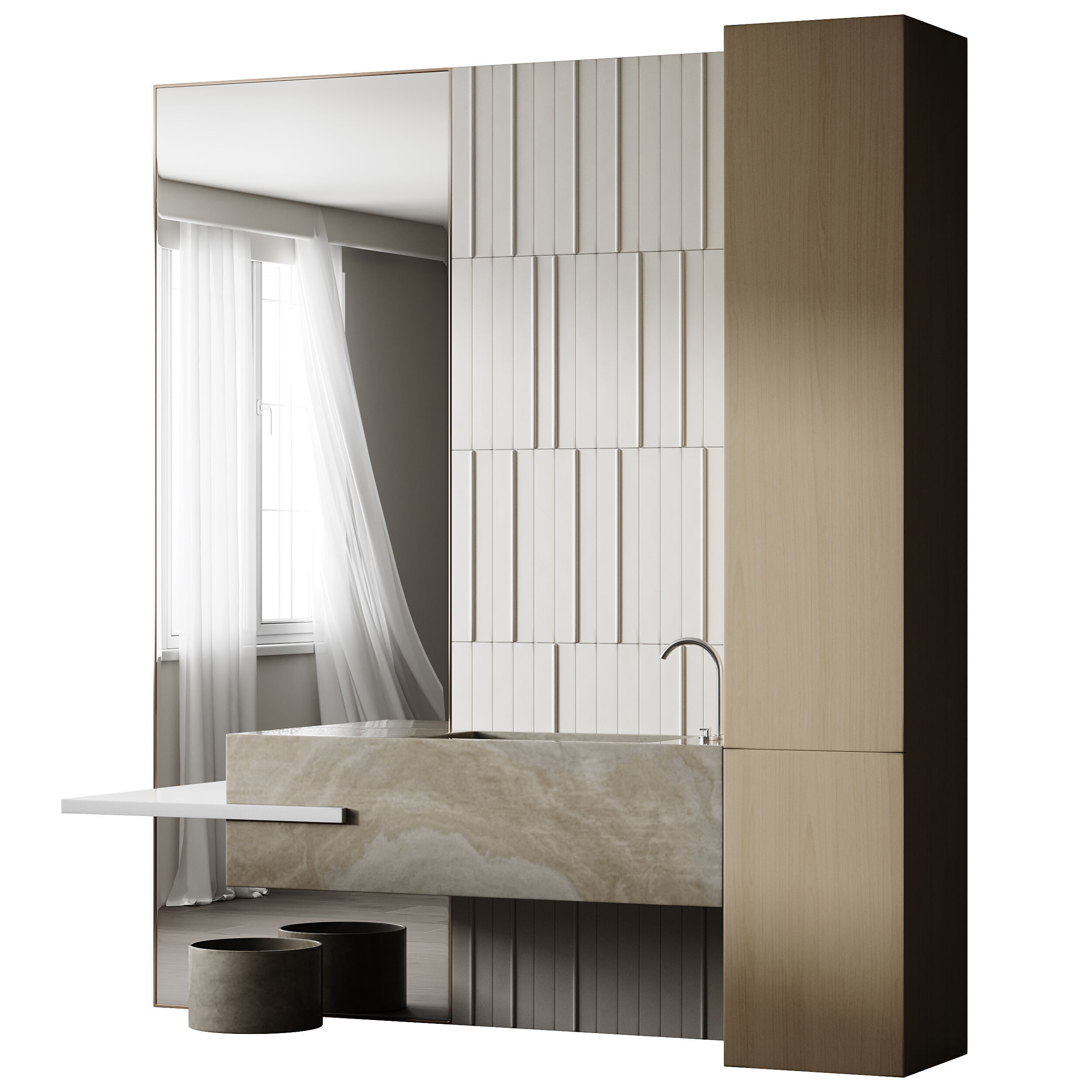 Bathroom furniture 8 3D model_12