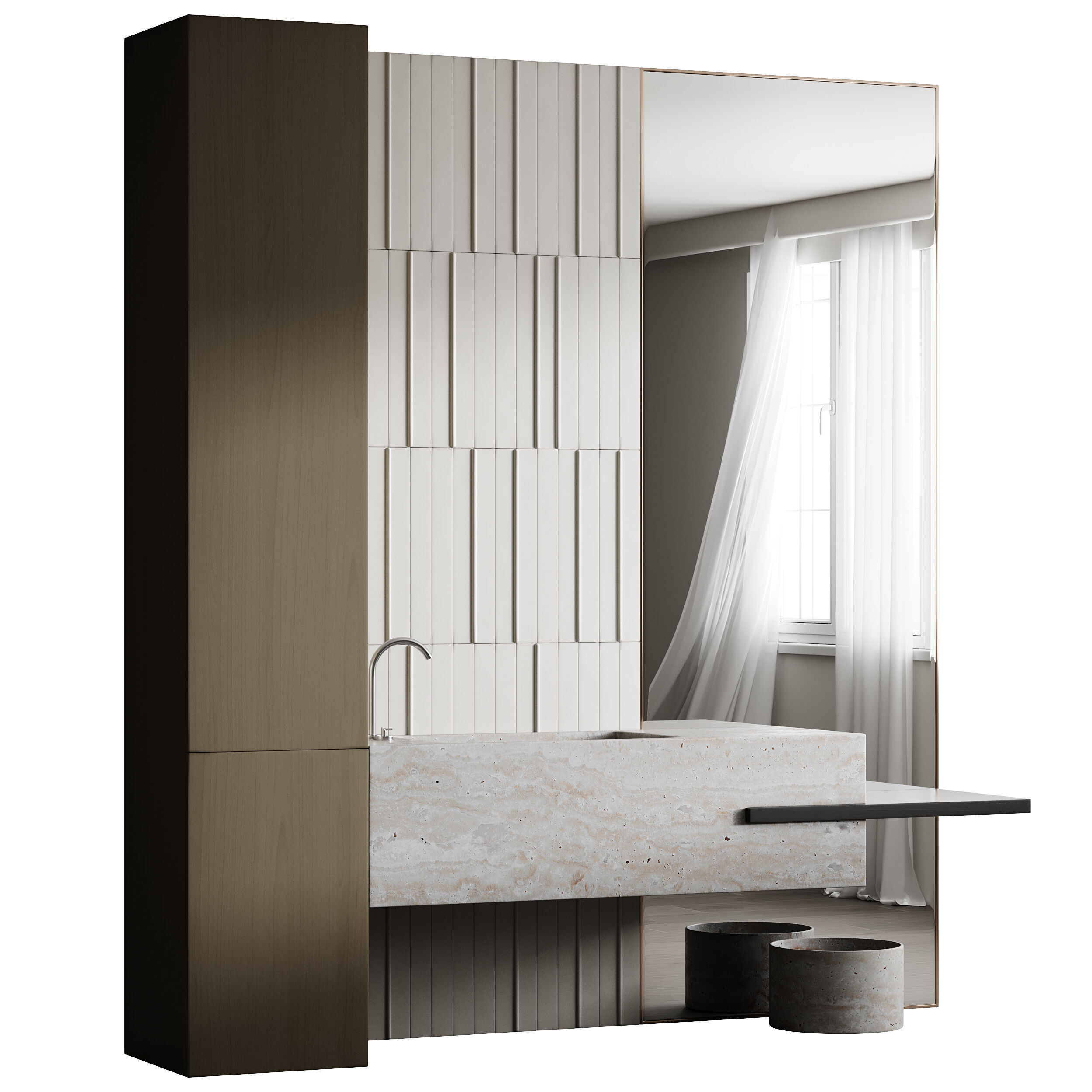 Bathroom furniture 8 3D model_2