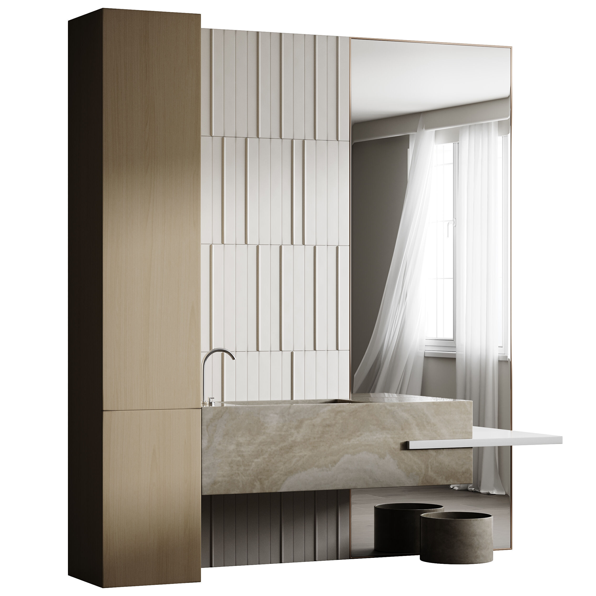 Bathroom furniture 8 3D model_6