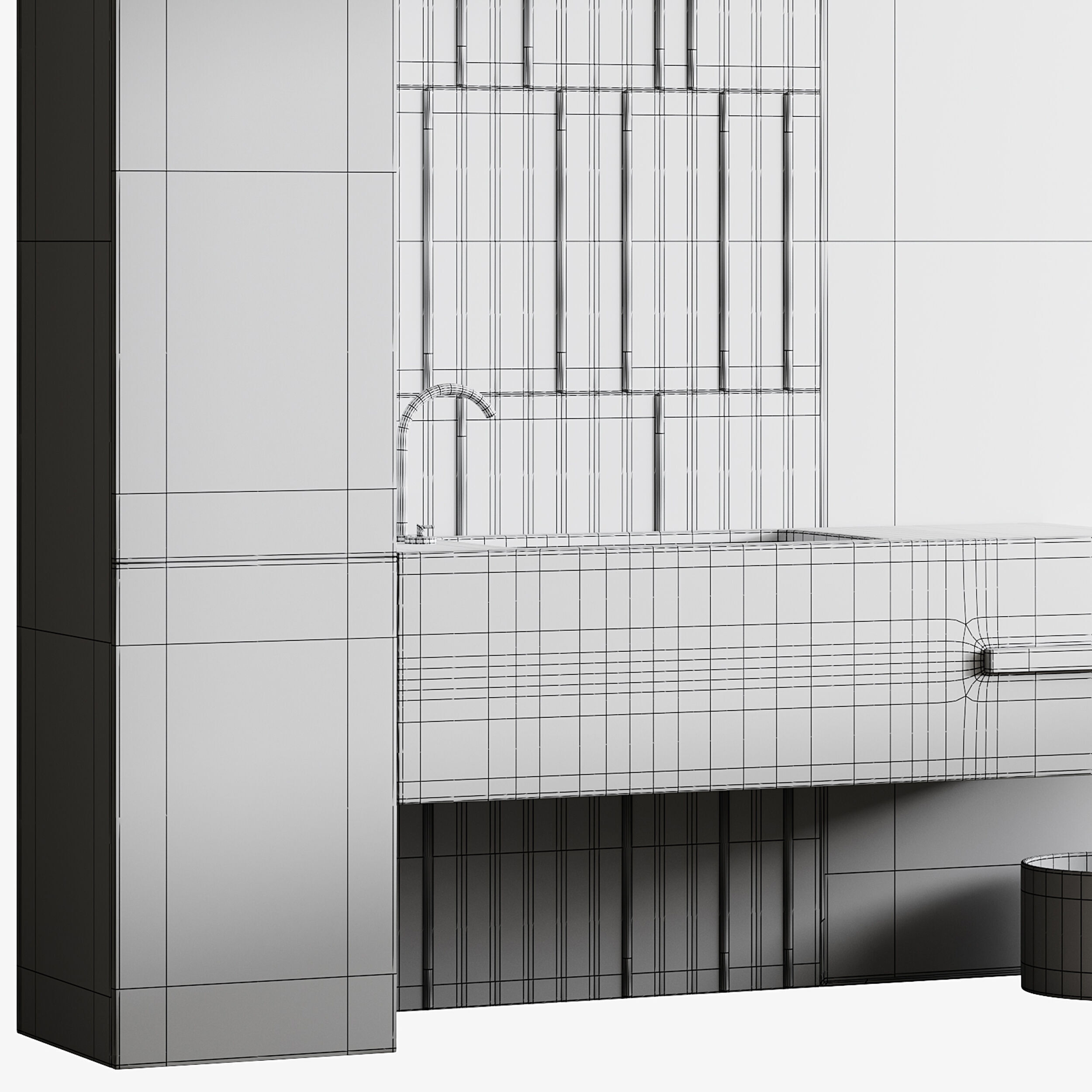 Bathroom furniture 8 3D model_14