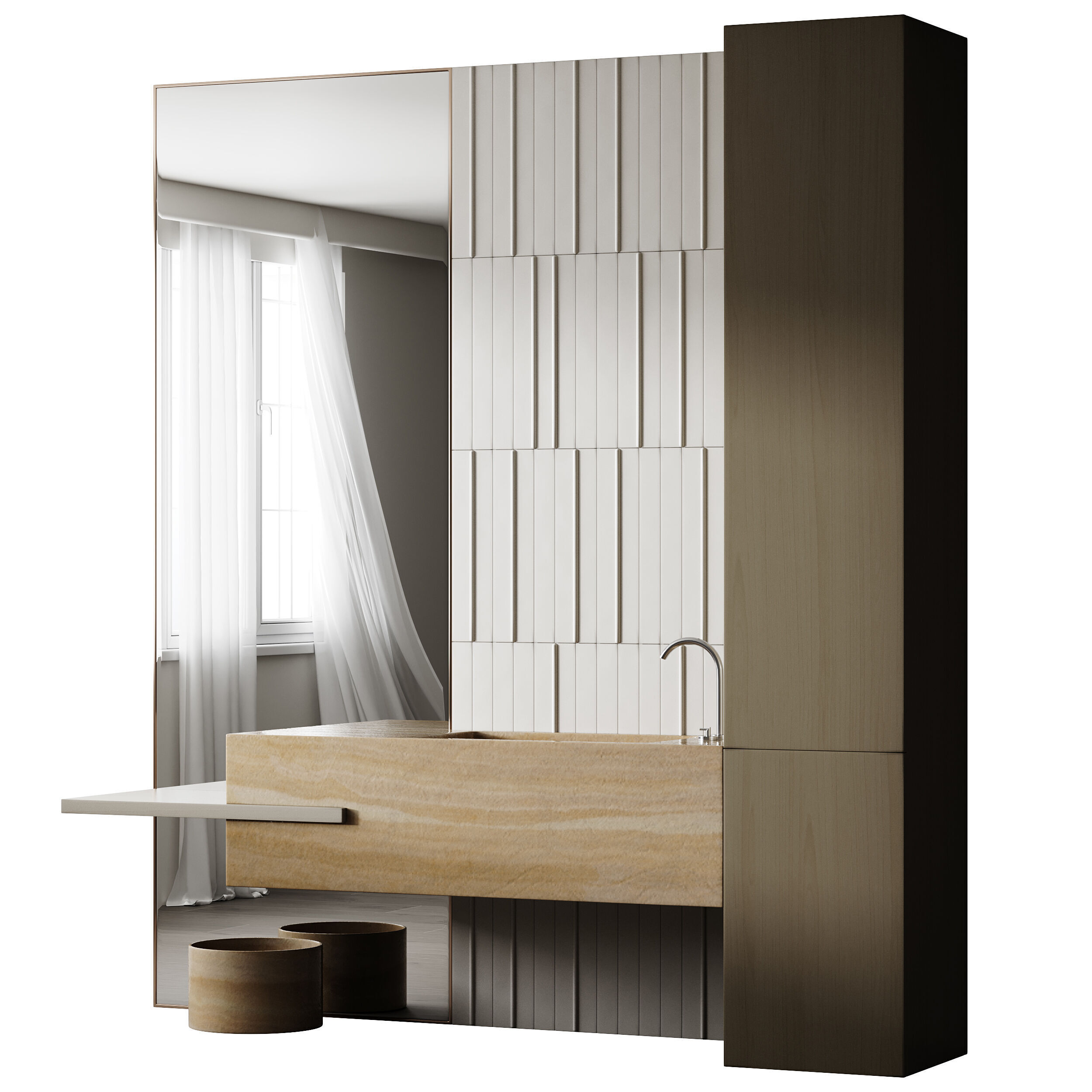 Bathroom furniture 8 3D model_9