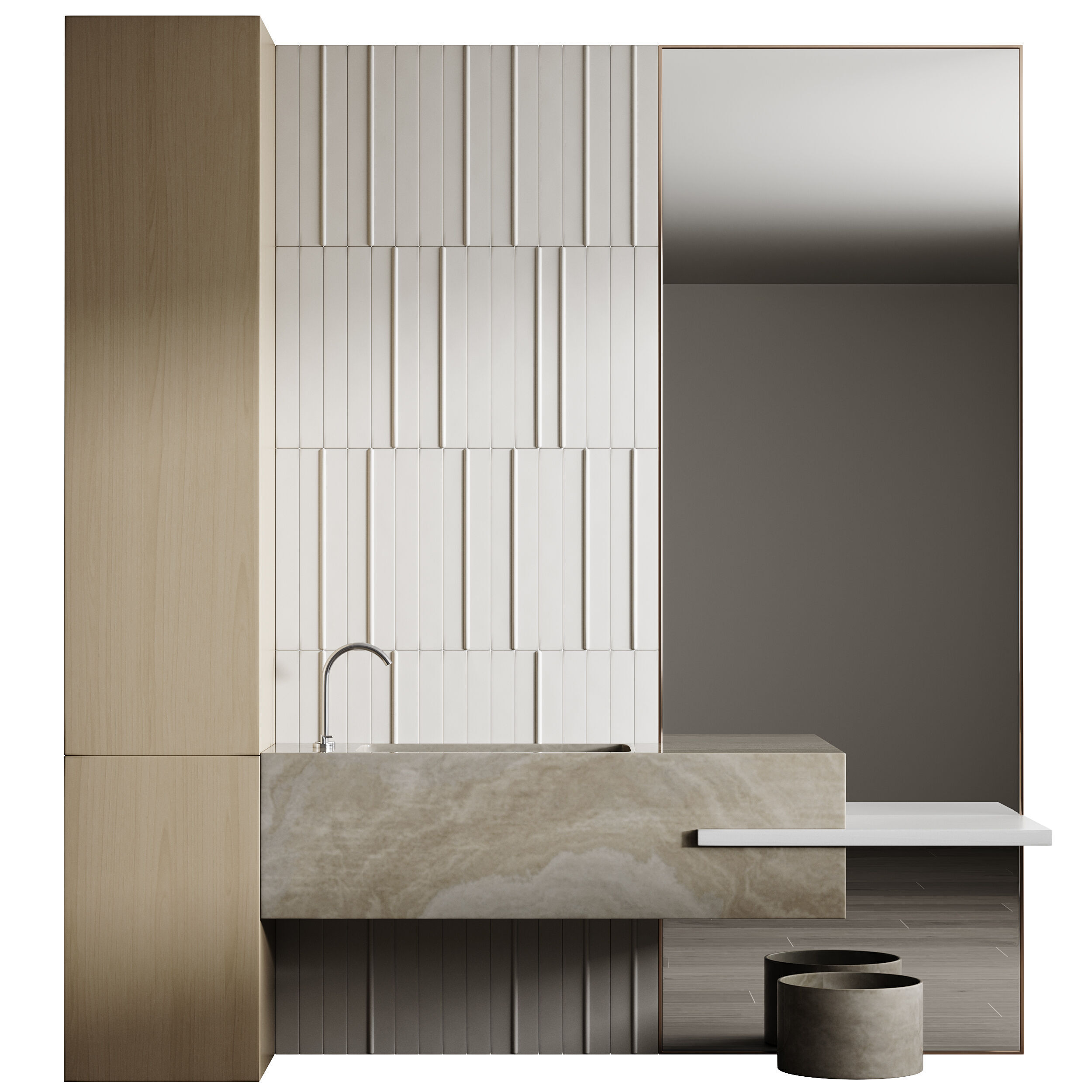 Bathroom furniture 8 3D model_4