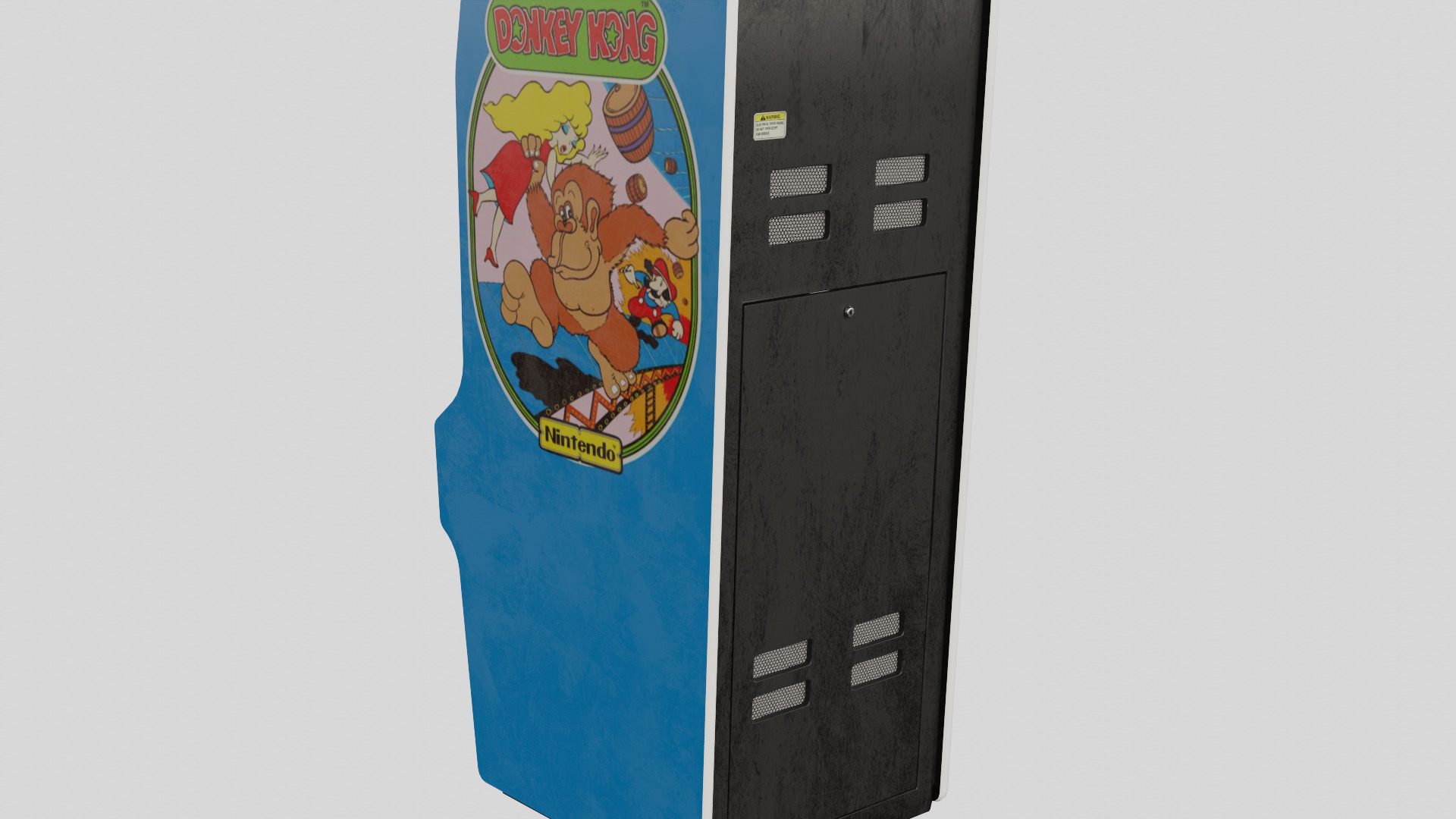 Donkey Kong Arcade Cabinet Retro Low-poly 3D model_4