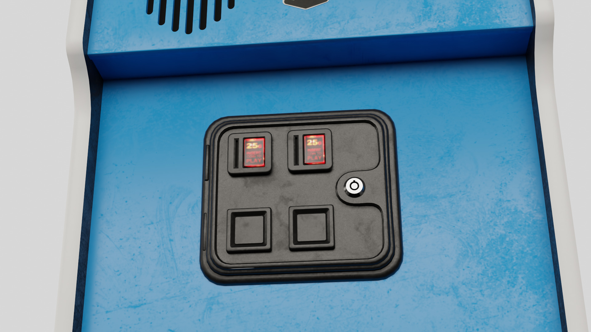 Donkey Kong Arcade Cabinet Retro Low-poly 3D model_2