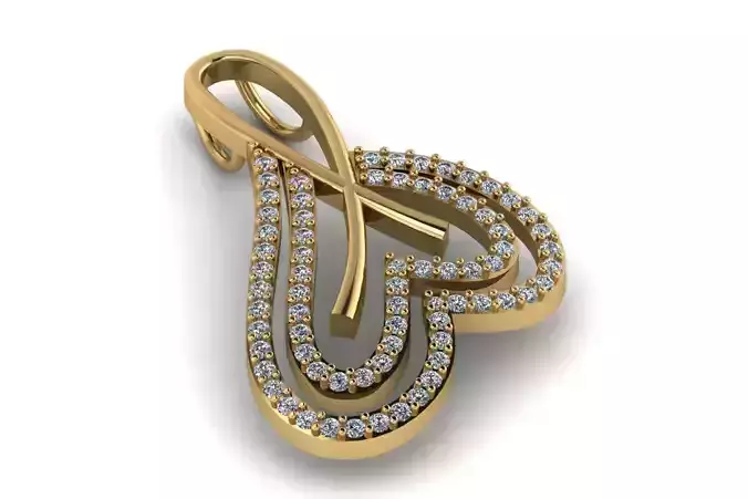 Solitaire Diamond Pendant - Diamond Pendat 3D print model