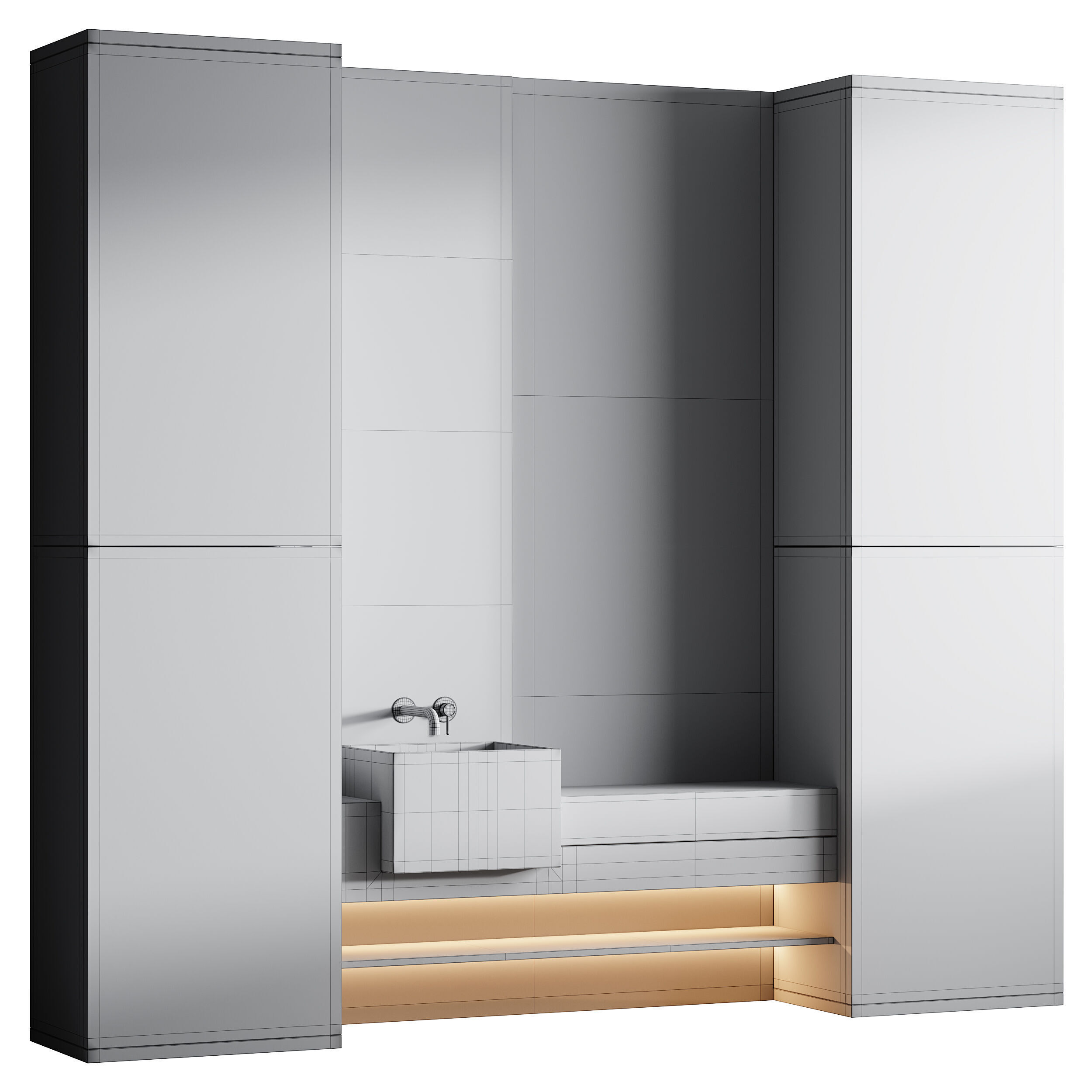 Bathroom furniture 9 3D model_13