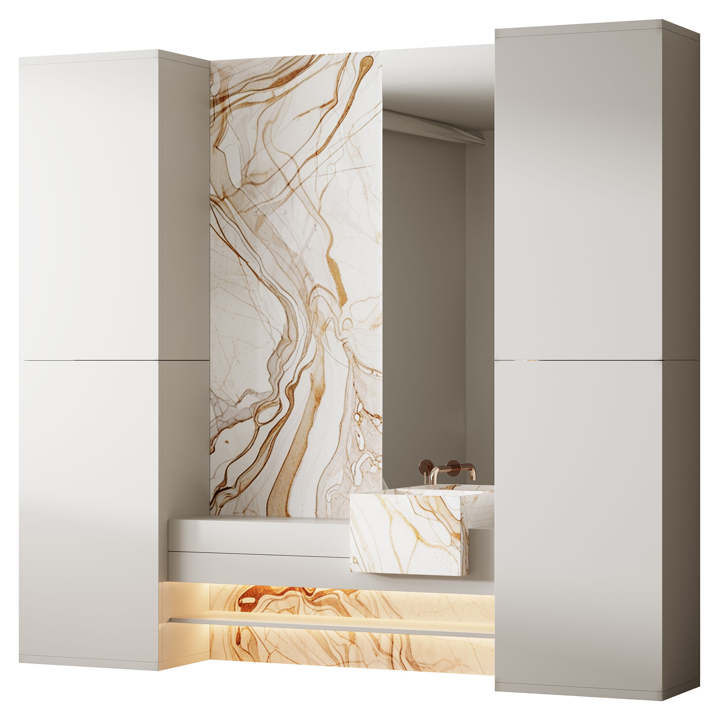 Bathroom furniture 9 3D model_11