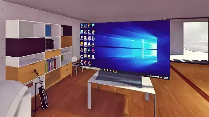 Computer Monitor Screen  Free low-poly 3D model