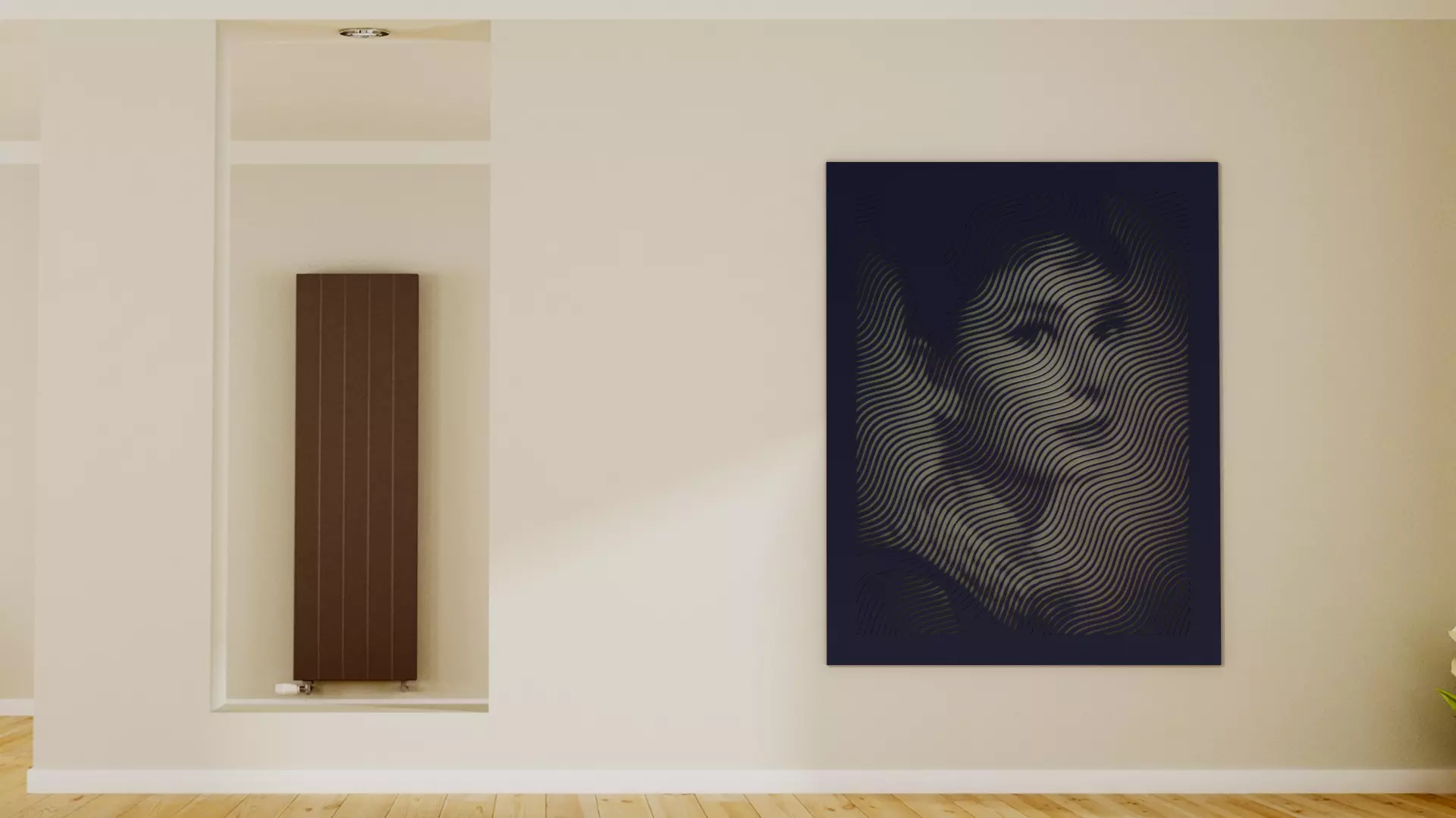 Halftone wall sticker AUDREY HEPBURN 03 3D print model_0