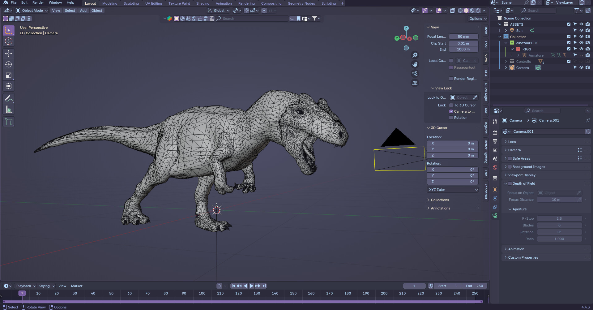 Allosaurus 3D model_4