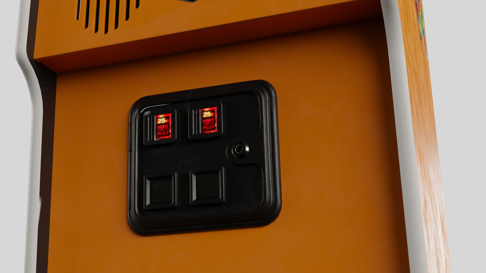 Donkey Kong 3 Arcade Cabinet Retro Low-poly 3D model_2