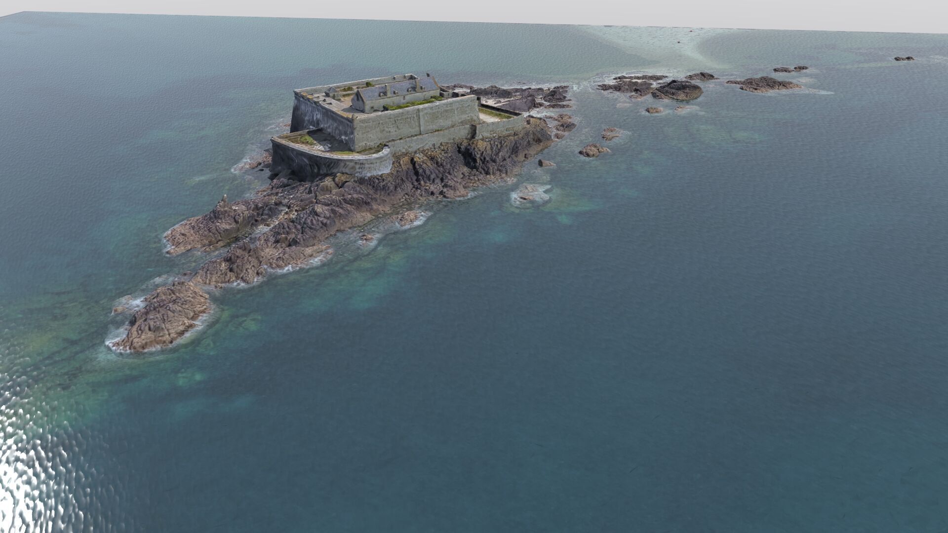 Old castle Low-poly 3D model_11