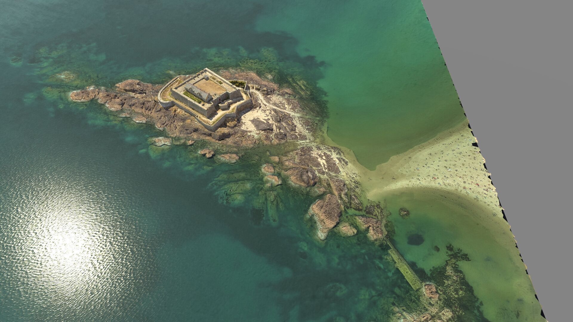 Old castle Low-poly 3D model_13